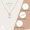 information about a circle necklace. 16 inches long with 2 inches extender chain