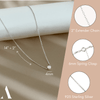 infographic of a silver necklace