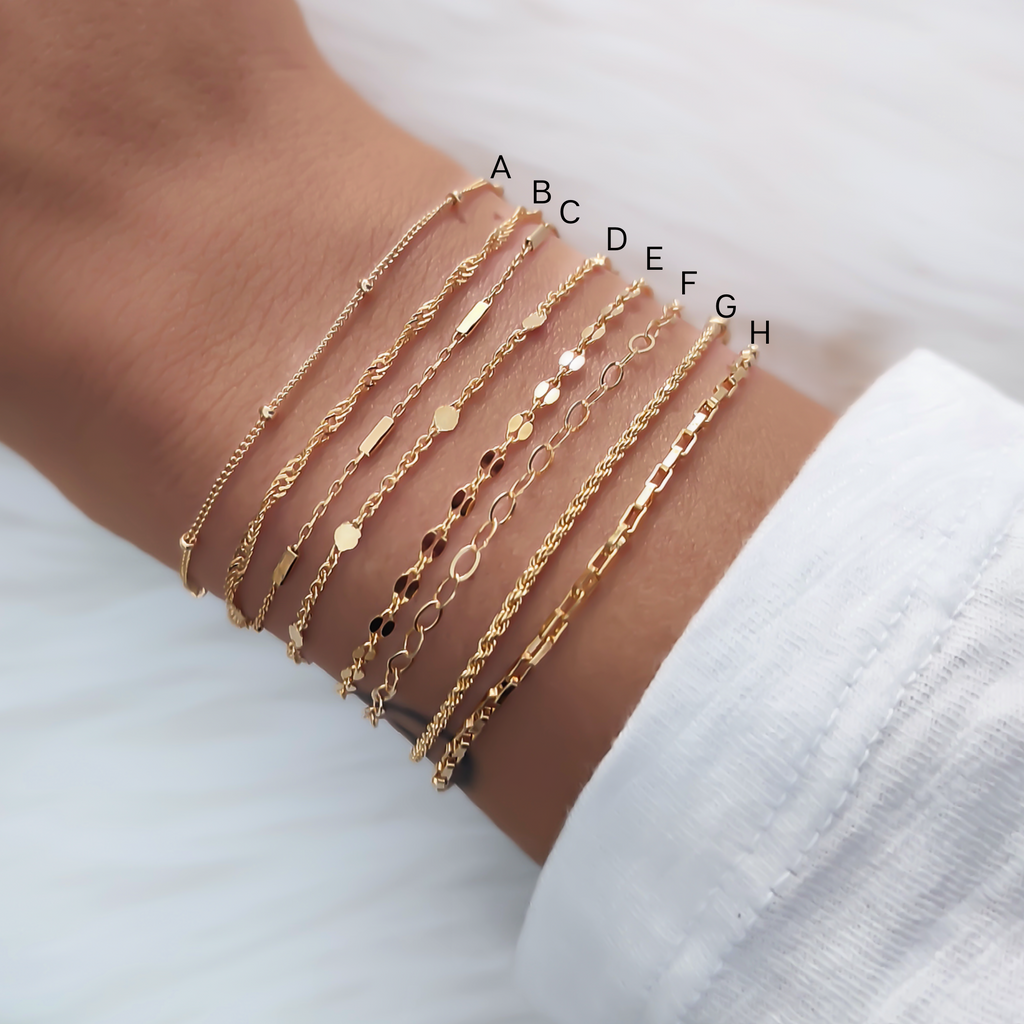Simple dainty hot sale bracelets