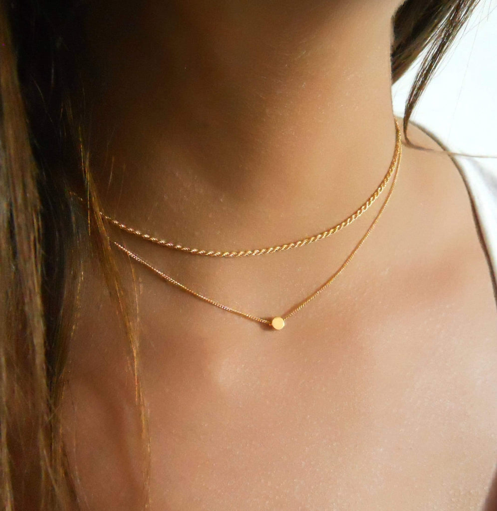 Rope Chain Necklace - Gold Plated