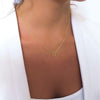 Karma Gold Necklace with a Tiny Circle, Eternity Gold Necklace.